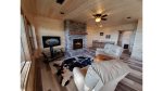 Lower level has wet bar with sink and fridge
